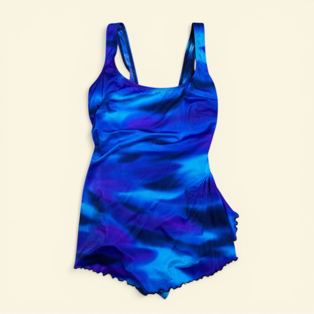 Vintage One Piece Longitude Swimsuit